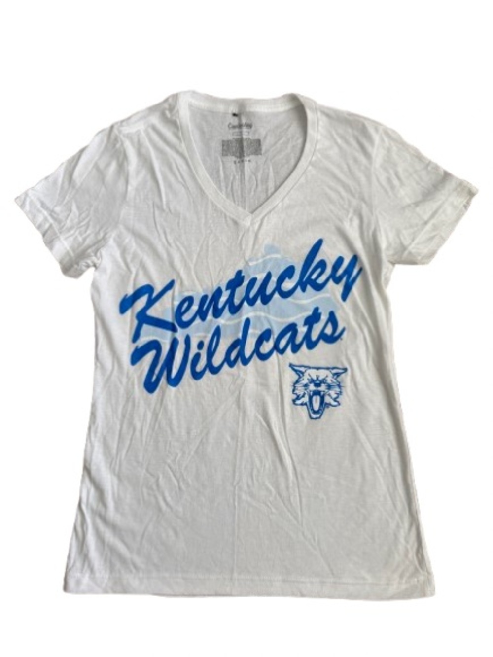 U27 NWT Girl’s University of Kentucky V Neck Short Sleeve T Shirt - Size: XL
